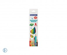 Карандаши цветные акварельные BRAUBERG PREMIUM AQUARELLE, 6 цветов, грифель мягкий 4 мм