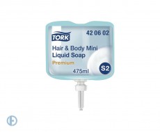 Картридж с жидким мылом-гелем одноразовый TORK (Система S2) Premium, 0,475 л