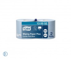 Бумага протирочная TORK (Система W1, W2), КОМПЛЕКТ 2 штуки, Advanced, 750 листов в рулоне, 34х23,5 см, 2-слойная