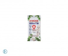 Салфетки влажные 15 шт., LAIMA/ЛАЙМА Antibacterial, антибактериальные, с экстрактом хлопка