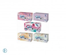 Салфетки косметические 90 штук в картонном боксе, 3-слойные, ZEWA Deluxe Design