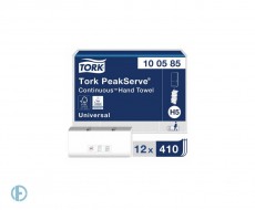 Полотенца бумажные 410 шт., TORK (Система H5) PeakServe, Universal, КОМПЛЕКТ 12 шт., 22,5x20 см, W