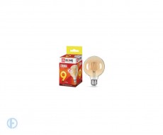 Лампа светодиодная LED-GL-95-deco gold 9Вт 230В Е27 3000К 810Лм золотистая IN HOME