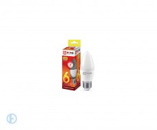 Лампа светодиодная LED-СВЕЧА-VC 6Вт 230В Е27 3000К 480Лм IN HOME