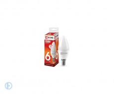Лампа светодиодная LED-СВЕЧА-VC 6Вт 230В Е14 6500К 540Лм IN HOME