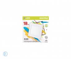 Накладной (LED) светильник Square SDL Smartbuy-18w/6500K/IP20