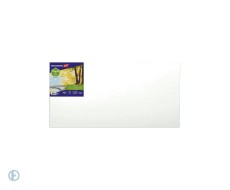Холст на картоне (МДФ), 20х40 см, грунтованный, хлопок, мелкое зерно, BRAUBERG ART CLASSIC