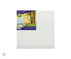 Холст на картоне (МДФ), 30х30 см, грунтованный, хлопок, мелкое зерно, BRAUBERG ART CLASSIC