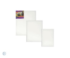 Холсты на подрамнике BRAUBERG ART DEBUT, НАБОР 3шт, 280г/м, грунт, 100% хлопок, мелкое зерно