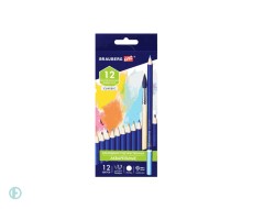 Карандаши художественные цветные акварельные BRAUBERG ART CLASSIC, 12 цветов, грифель 3,3 мм